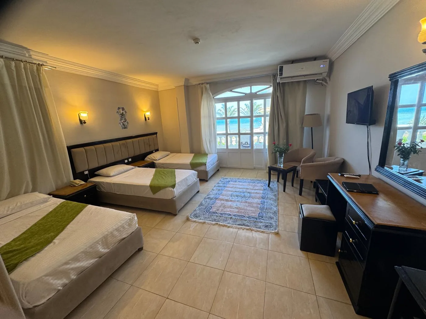 Triple room at DaVinci Beach hotel in Hurghada